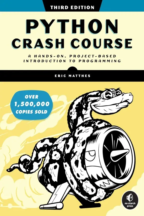 Cover of Python Crash Course 3rd Edition - Original English Book at Mabooko.com