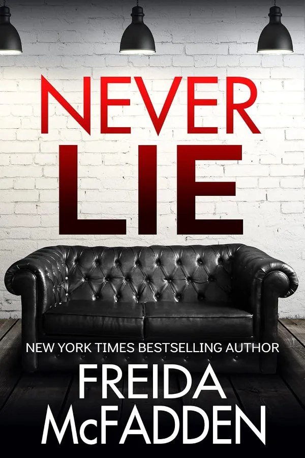 Never Lie by Freida McFadden Book Cover - English Edition
