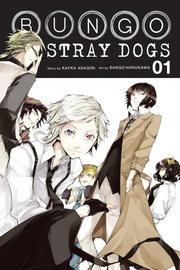 Bungo Stray Dogs Vol.1 Manga Cover by Sango Harukawa and Kafka Asagiri