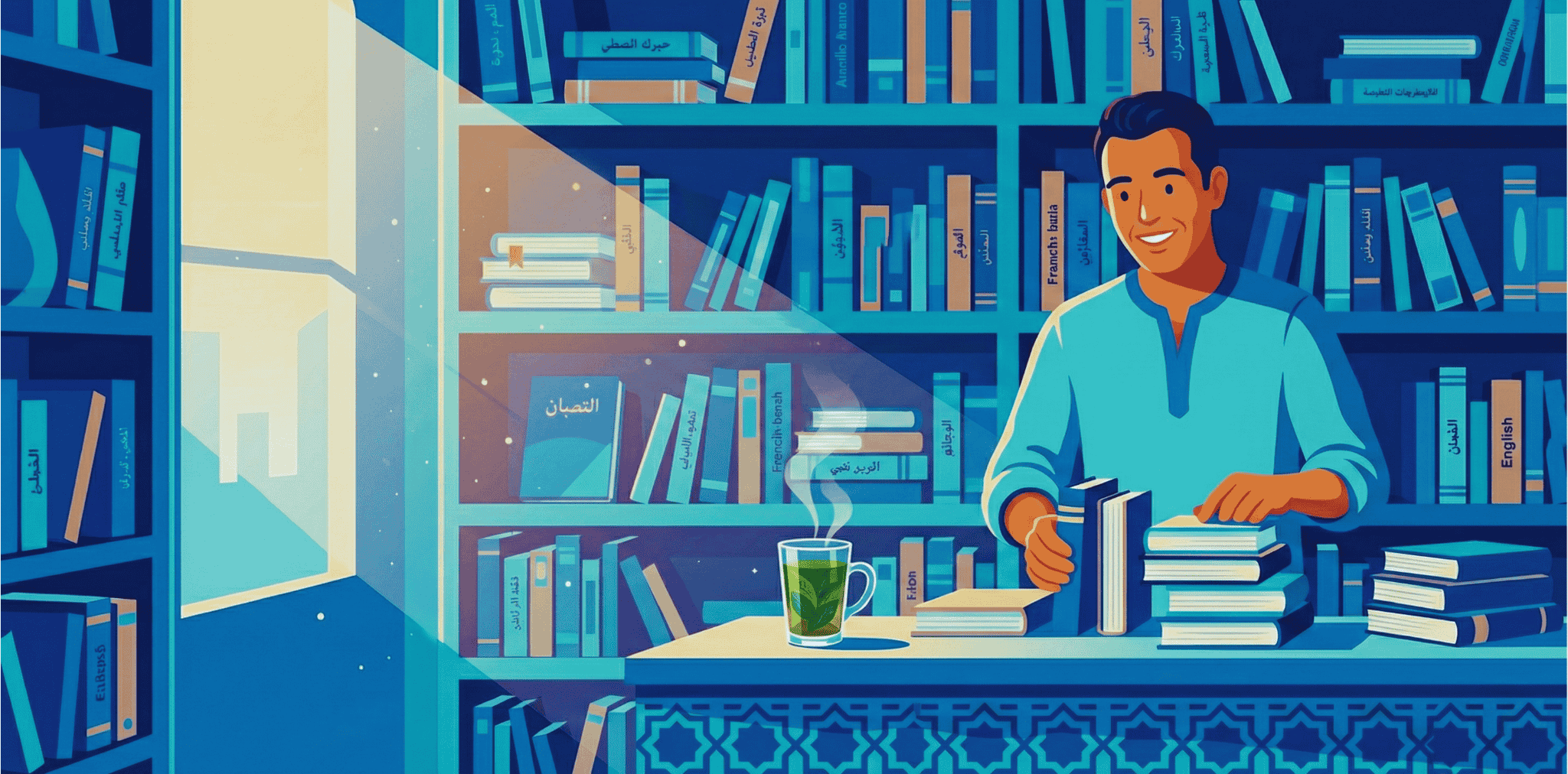 bookstore owner Morocco