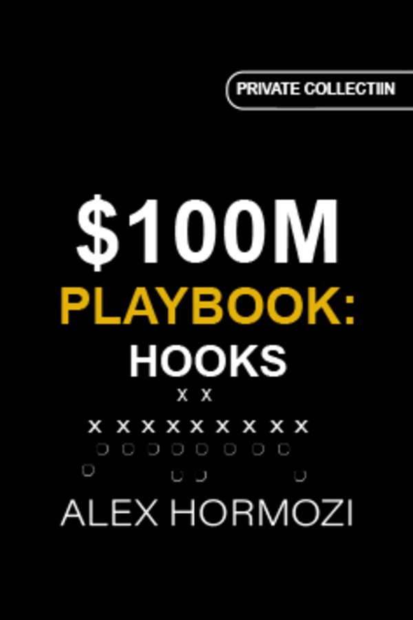 $100M Playbook Hooks by Alex Hormozi – Buy Original Book in Morocco