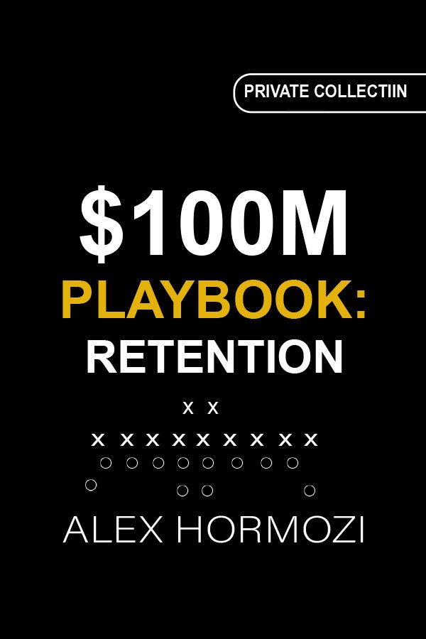 $100M Playbook: Retention by Alex Hormozi Morocco - Original Book at Mabooko
