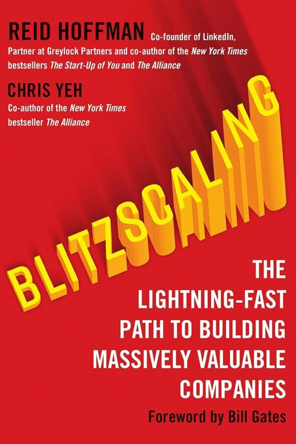 Blitzscaling by Reid Hoffman book cover on Mabooko Morocco