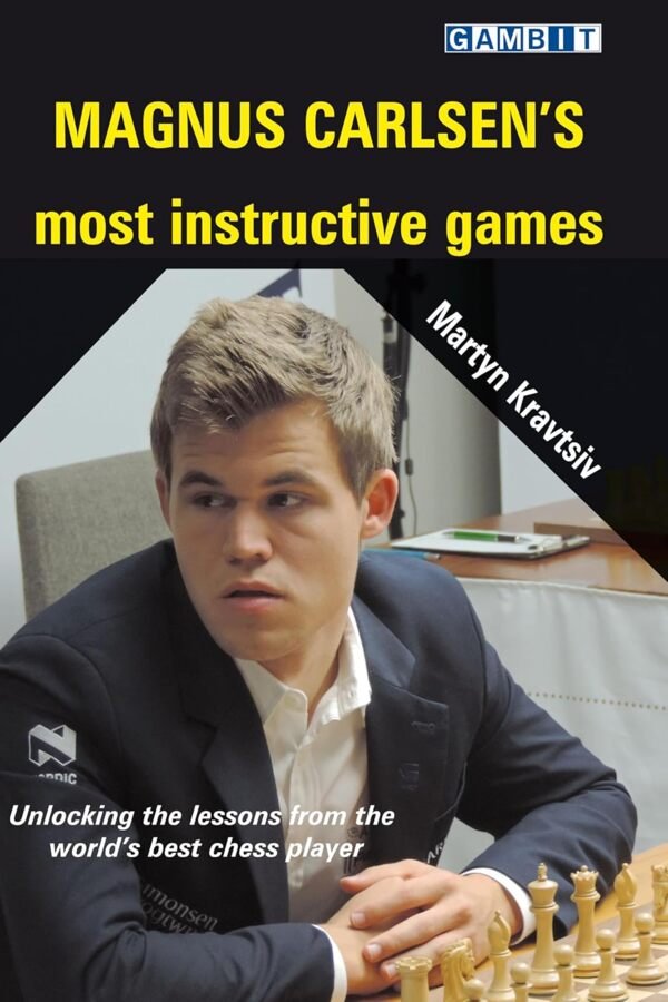 Magnus Carlsen's Most Instructive Games by Martyn Kravtsiv book cover on Mabooko Morocco