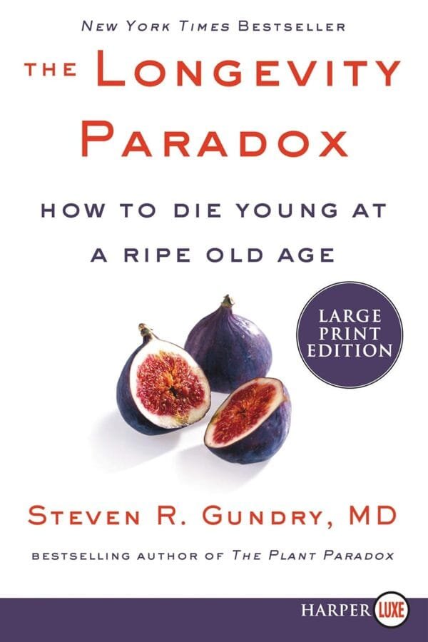 The Longevity Paradox by Steven R. Gundry MD Book Cover Mabooko Morocco