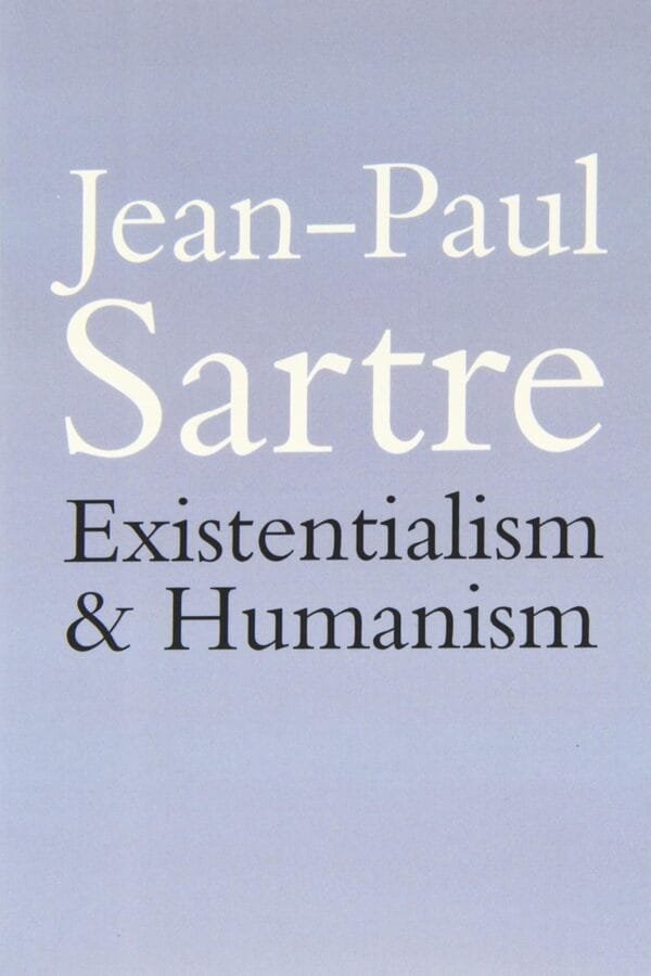 Existentialism and Humanism by Jean-Paul Sartre book cover on Mabooko Morocco.