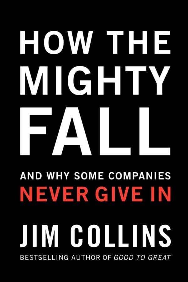 How the Mighty Fall by Jim Collins book cover on Mabooko Morocco