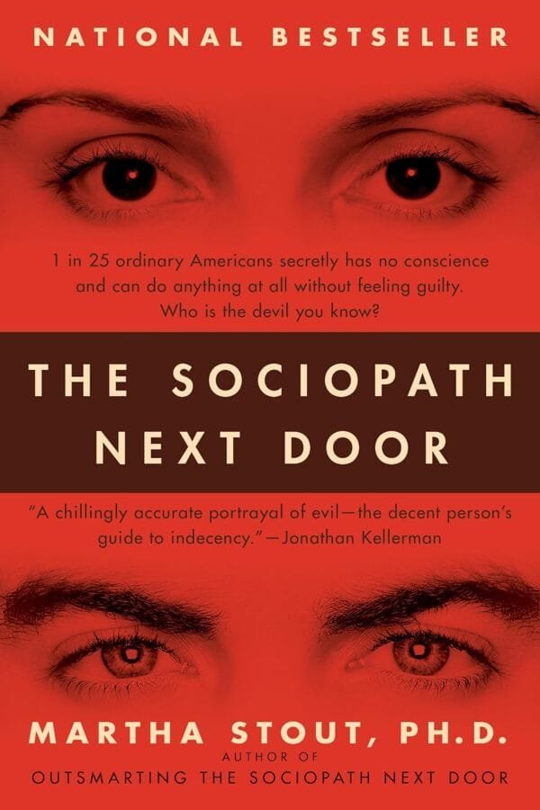 The Sociopath Next Door by Martha Stout book cover - Mabooko Morocco