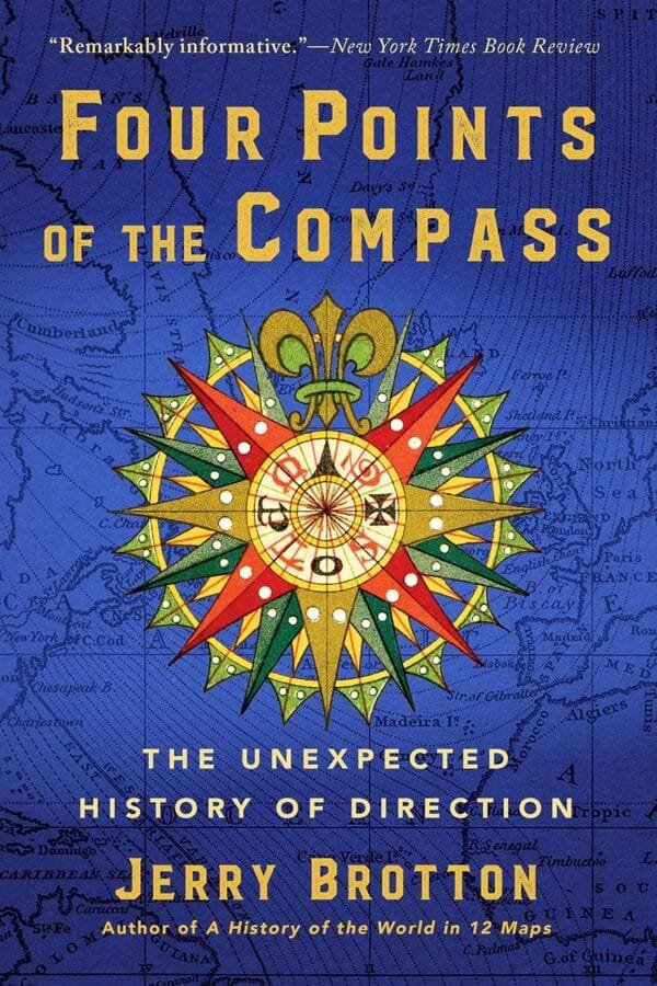 Four Points of the Compass by Jerry Brotton book cover available at Mabooko Morocco